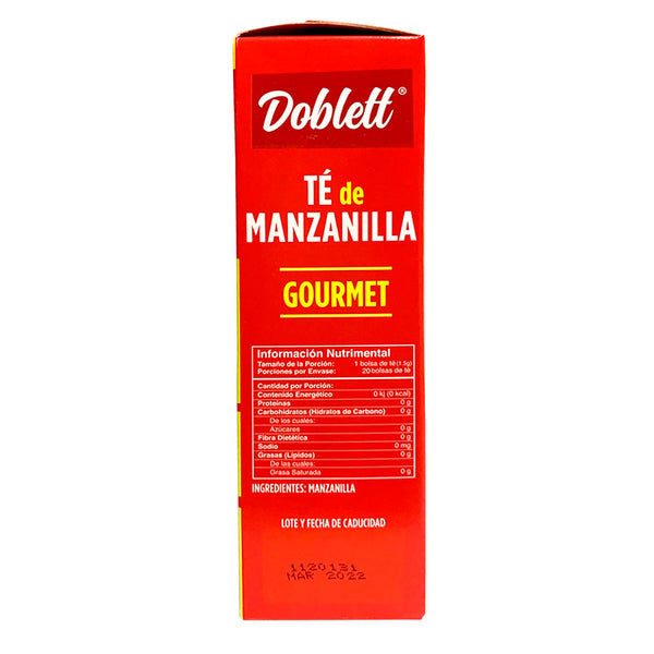 Té de manzanilla Doblett Reverso