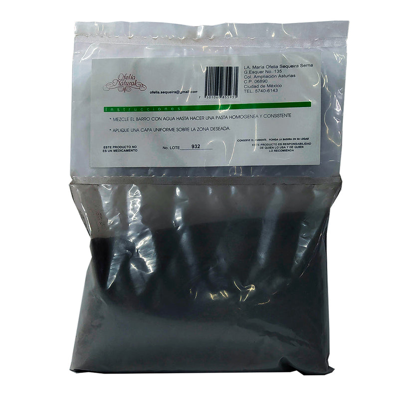 Barro natural negro 1kg