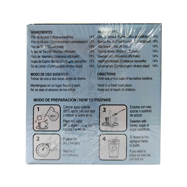Té 7 azahares GN + Vida - 30 sobres Reverso