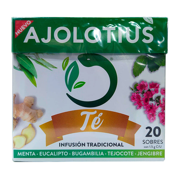 Ajolotius Té - Infusión tradicional - 20 sobres