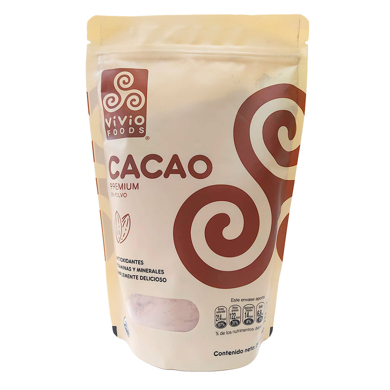 Cacao en polvo premium 340g - Vivio foods
