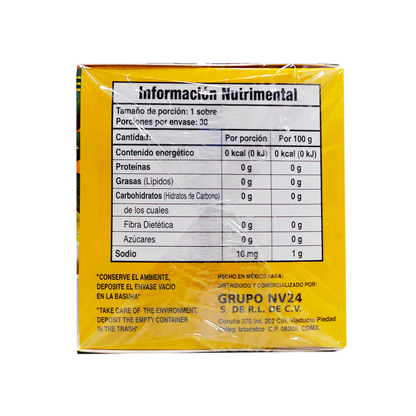 Té Piñalim 30 sobres - GN+Vida Reverso