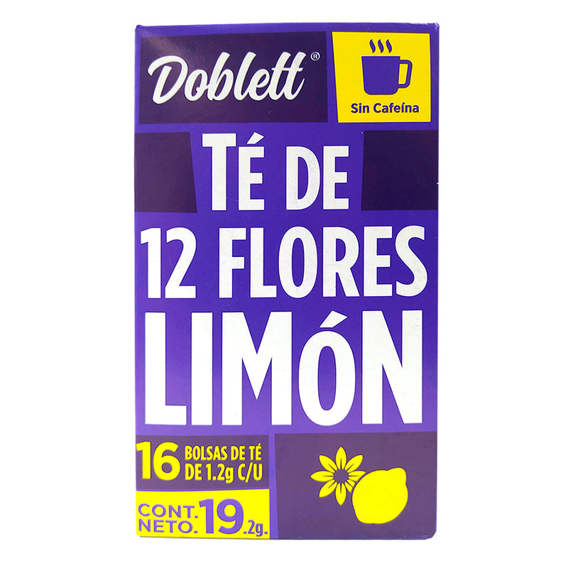 Té de 12 flores limón 16 bolsitas - Doblett