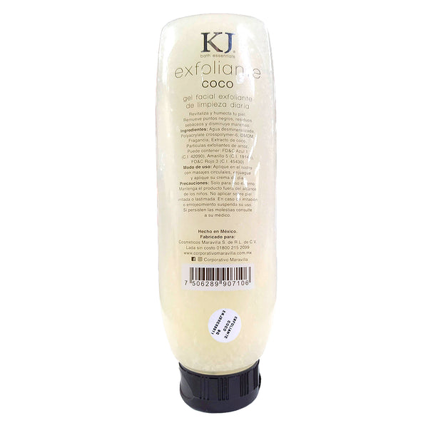 Exfoliante facial Coco - KJ Bath Essentials Reverso