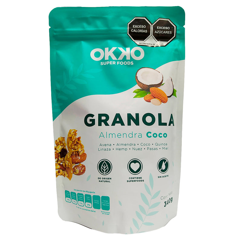 Granola Almendra y coco 340g - Okko