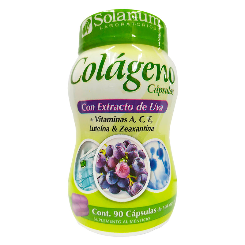 Colágeno con extracto de uva 90 cáps - Solanum