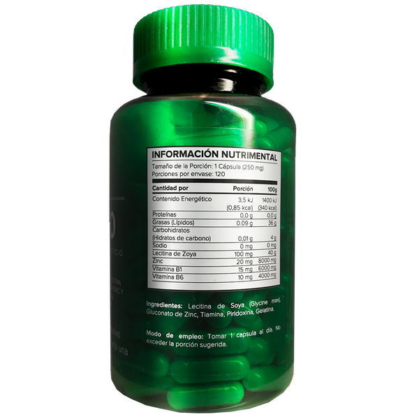 Zinc Zn°20 120 Caps. Reverso