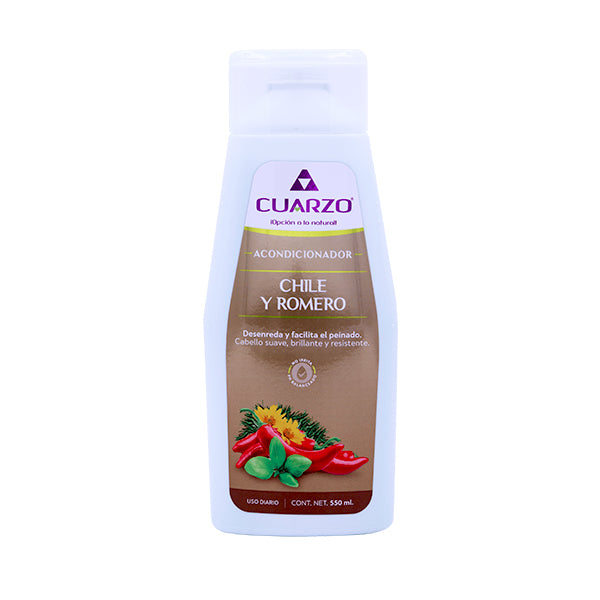 Acondicionador de chile y romero 550ml - Cuarzo Cosmetic's
