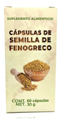 Semilla de Fenogreco 60 cápsulas - Herbolaria Saludable