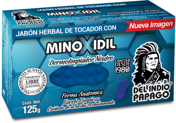 Jabón Neutro con Minoxidil - Del Indio Papago