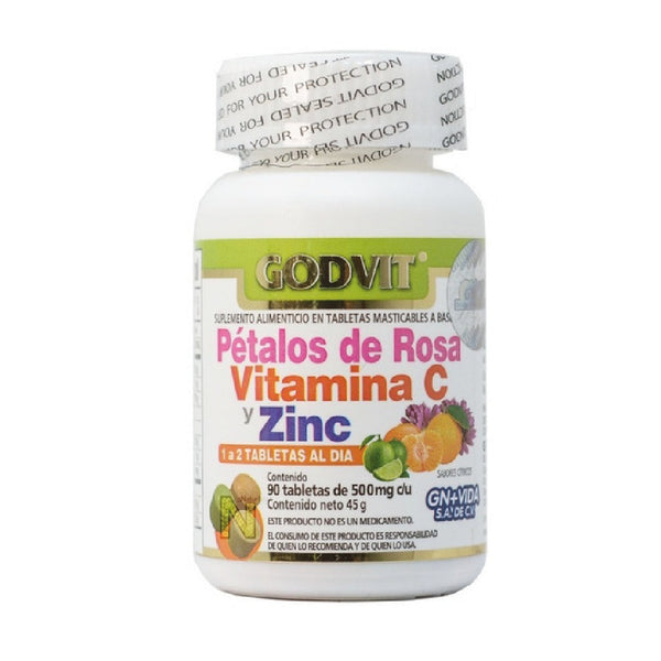 Petalos de Rosa, Vitamina C y Zinc - Godvit