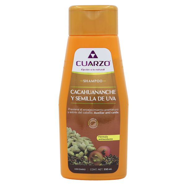 SHAMPOO CACAHUANANCHE Y SEMILLA DE UVA - CUARZO COMESTIC´S