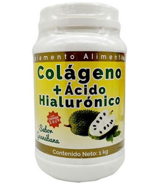 COLÁGENO + ÁCIDO HIALURÓNICO SABOR GUANÁBANA