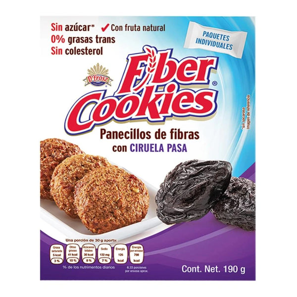 Fiber Cookies ciruela pasas 190 g. - TAIFELDS