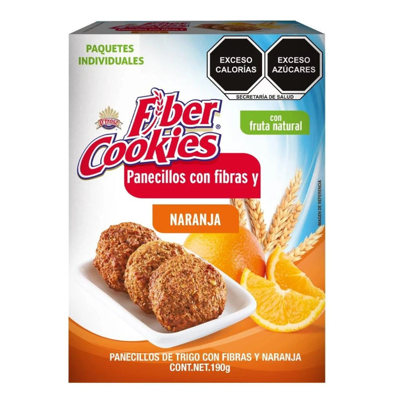 Fiber Cookies Naranja 190 gr. - TAIFELD´S