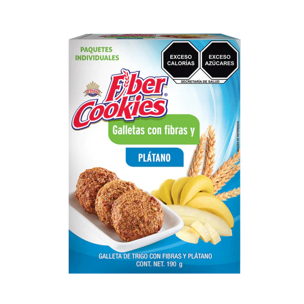 Fiber Cookies Plátano 190 gr. - TAIFELD´S