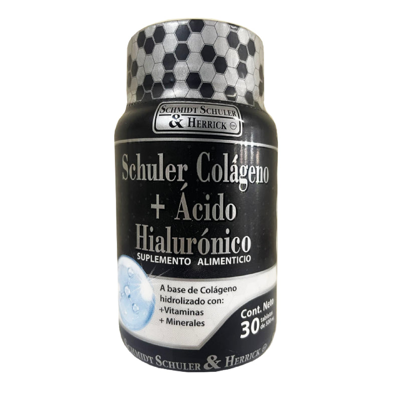Colágeno + Acido Hialurónico 30 tab. - Schuler.