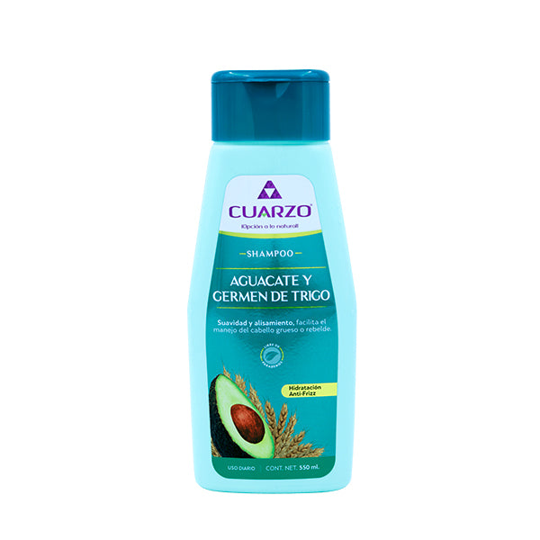 Shampoo de Aguacate y germen de trigo - Cuarzo Cosmetics