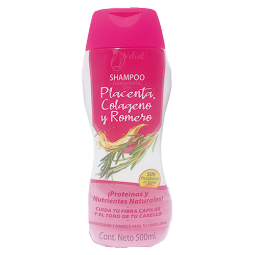 Shampoo Placenta, colageno y romero - VELVET