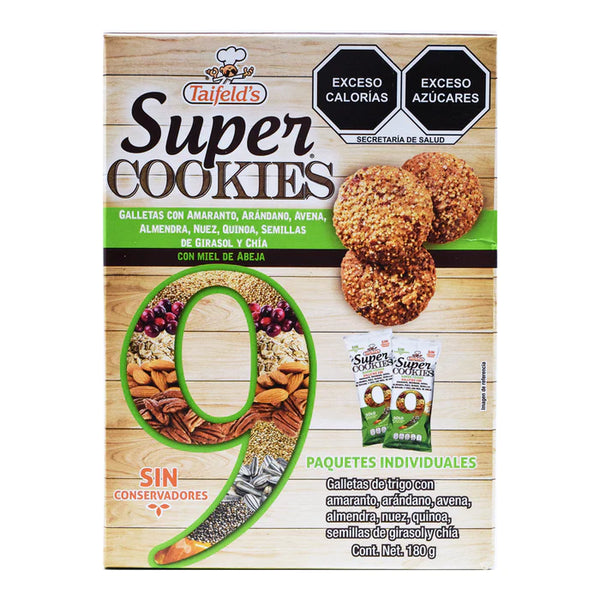 Super Cookies 9 Super Foods 180 g - TAIFELD´S