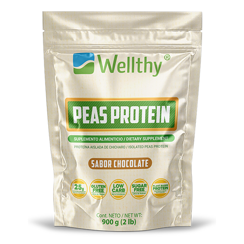 PEAS PROTEIN CHOCOLATE 900 G WELLTHY